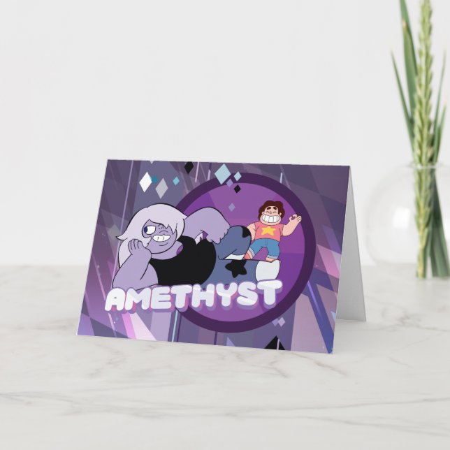 Steven Universe | Amethyst-Zeichen Grafik Karte (Vorderseite)