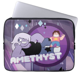 Steven Universe   Amethyst-Zeichen Grafik Laptopschutzhülle