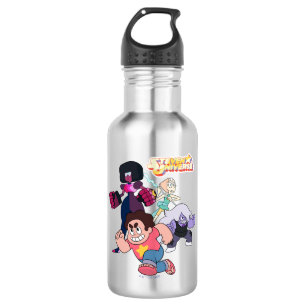 Steven Universe   Crystal Gem Group Action Edelstahlflasche