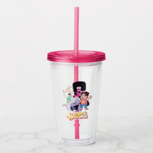 Steven Universe Crystal Gem Group Huddle Acryltrinkbecher