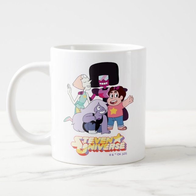 Steven Universe | Crystal Gem Group Huddle Jumbo-Tasse (Links)