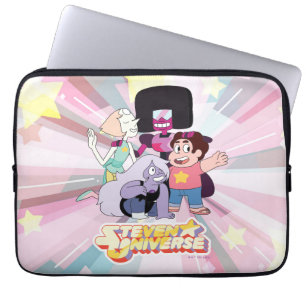 Steven Universe   Crystal Gem Group Huddle Laptopschutzhülle