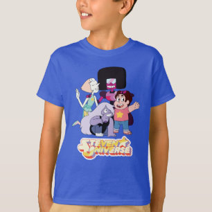 Steven Universe Crystal Gem Group Huddle T-Shirt