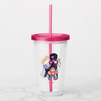 Steven Universe | Crystal Gem Group Pose Acryltrinkbecher
