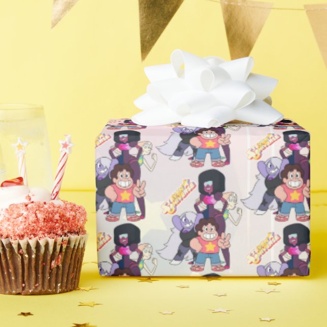 Steven Universe | Crystal Gem Group Pose Geschenkpapier (Geburtstagsparty)