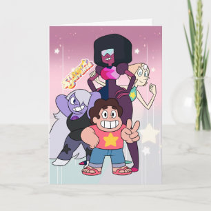 Steven Universe Crystal Gem Group Pose Karte