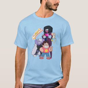 Steven Universe   Crystal Gem Group Pose T-Shirt