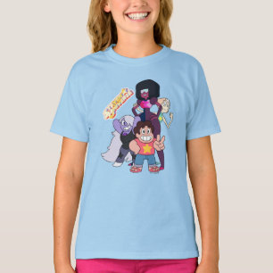 Steven Universe Crystal Gem Group Pose T-Shirt