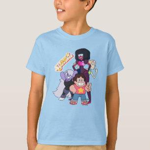 Steven Universe Crystal Gem Group Pose T-Shirt