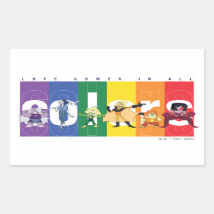 Steven Universe - Liebe kommt in allen Farben Rechteckiger Aufkleber