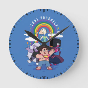 Steven Universe - Liebe Sie selbst Runde Wanduhr