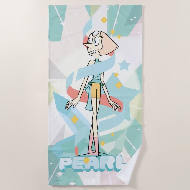 Steven Universe | Pearl Character Graphic Strandtuch (Vorderseite)
