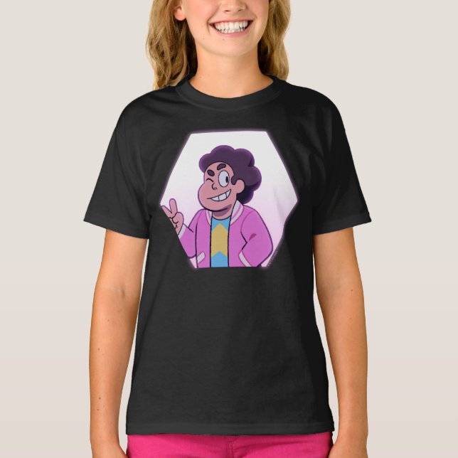 Steven Universe | Rosa Diamantportrait T-Shirt (Vorderseite)