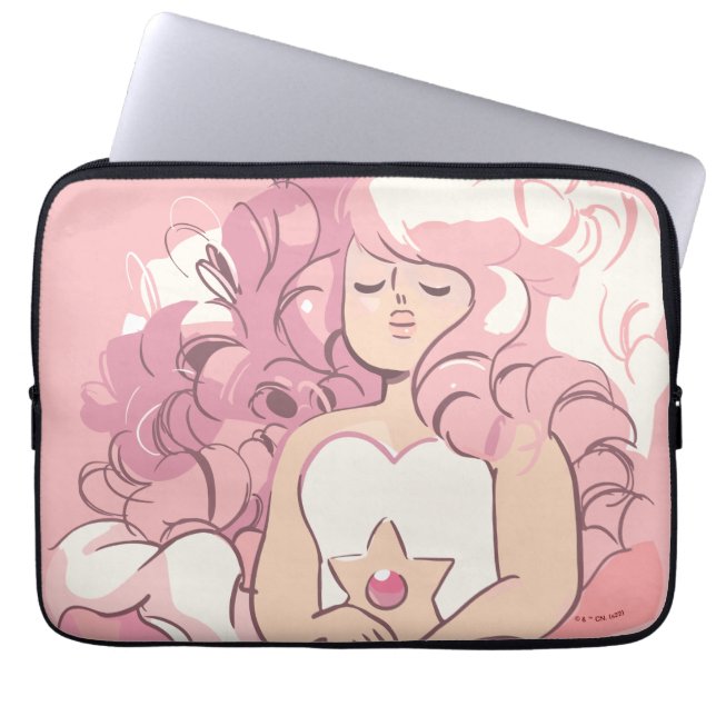 Steven Universe | Rose Quartz Illustration Laptopschutzhülle (Vorderseite)