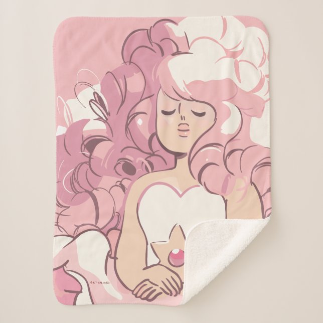 Steven Universe | Rose Quartz Illustration Sherpadecke (Vorderseite)