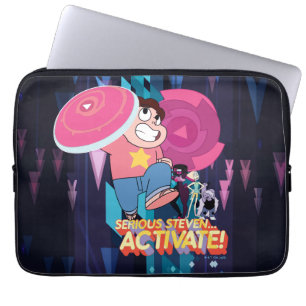 Steven Universe   Serious Steven.. Aktivieren! Laptopschutzhülle