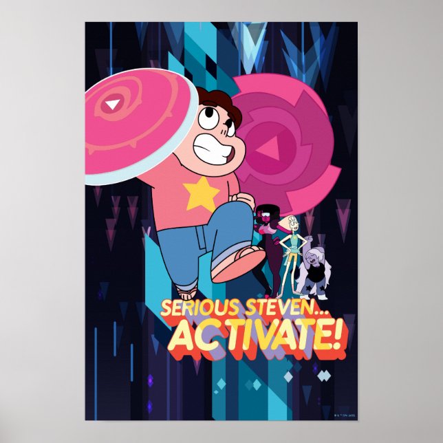 Steven Universe | Serious Steven.. Aktivieren! Poster (Vorne)