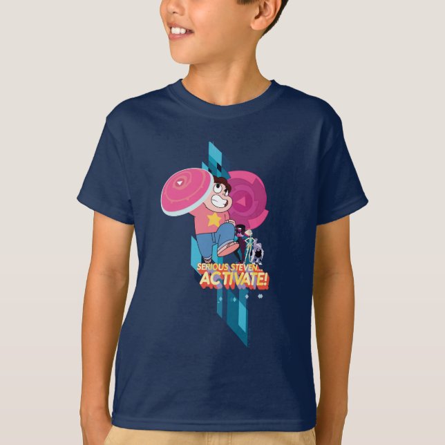 Steven Universe | Serious Steven.. Aktivieren! T-Shirt (Vorderseite)