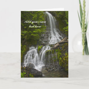 Stevens Canyon Wasserfall Grußkarte Karte