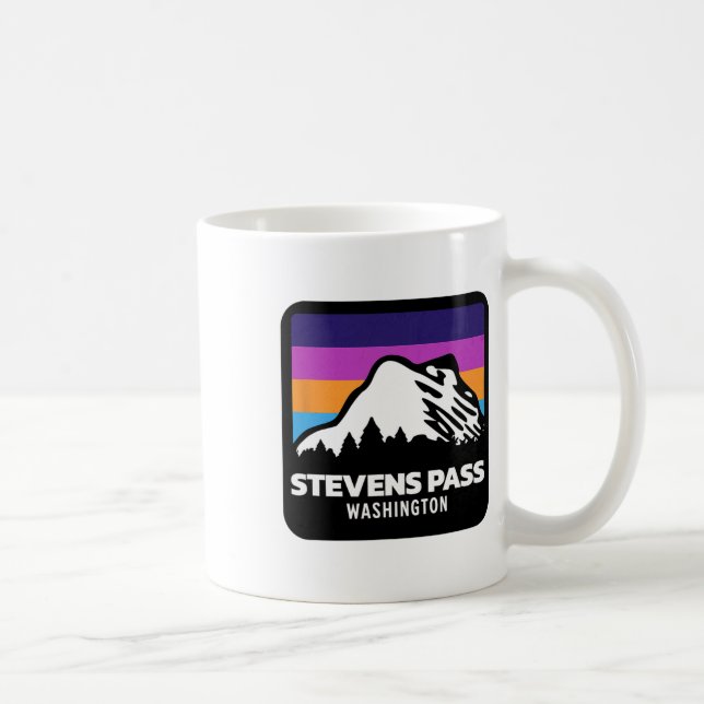 Stevens P Washington Mountain Skifahren Snowboarde Kaffeetasse (Rechts)