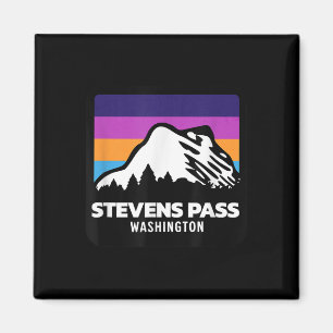 Stevens Pass Washington Mountain Skifahren Snowboa Magnet