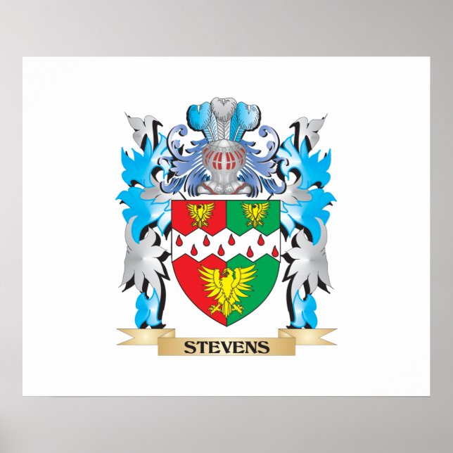 Stevens-Wappen - Familienwappen Poster (Vorne)