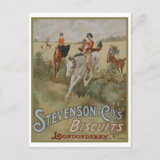 Stevenson Cos. Biscuits Londonderry Ad Postkarte