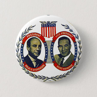 Stevenson, Kefauver jugate - Knopf Button