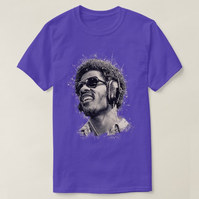 Stevie Wonder sunglass T-Shirt (Design vorne)