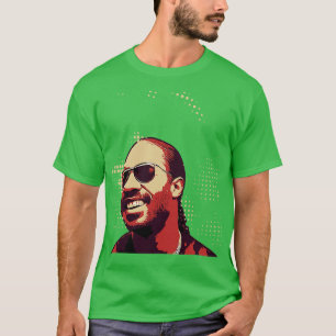 Stevie Wonder Vintage Poster T-Shirt