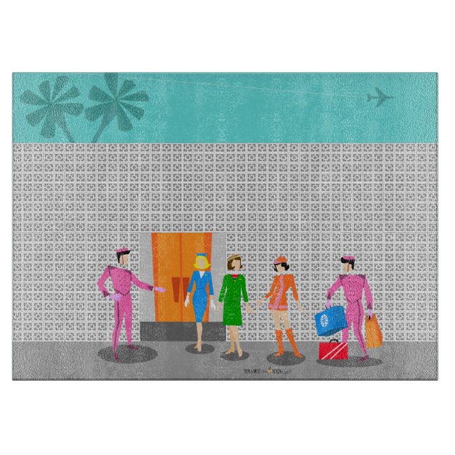 Stewardess Party Cutting Board Atompalm Springs Schneidebrett (Vorderseite)