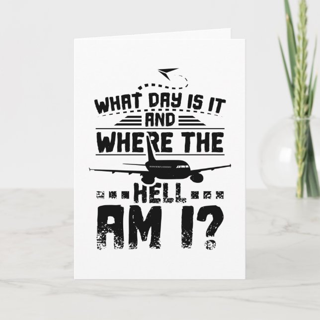 Stewardess what day is it karte (Vorderseite)