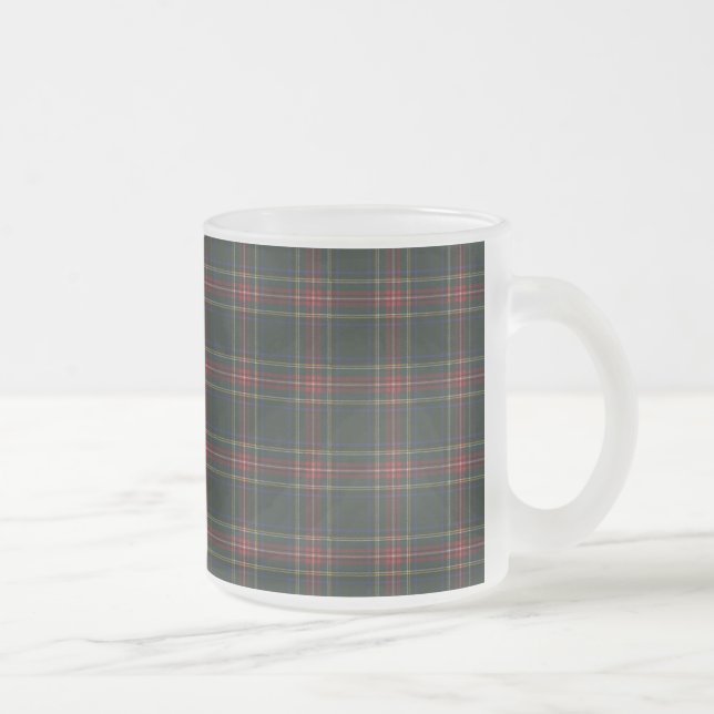 Stewart Black Clan Tartan Mattglastasse (Rechts)