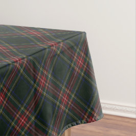 Stewart Black Modern Scottish Tartan Tischdecke