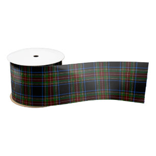 Stewart Black Tartan Satinband