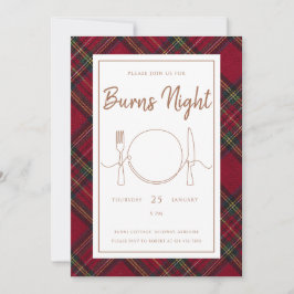 Stewart Burns Night Invitation Einladung