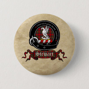 Stewart Clan Abzeichen Buttons