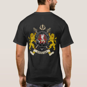 Stewart Clan Abzeichen Tartan & Schwerter T-Shirt