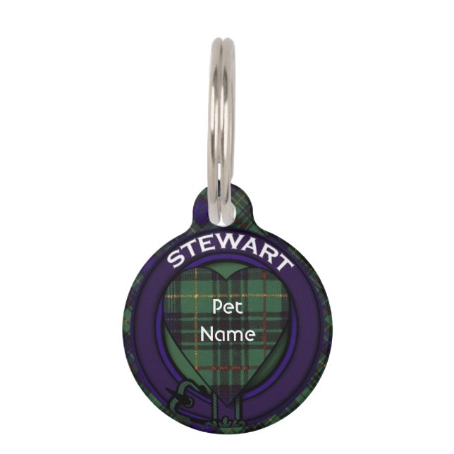 Stewart-Clan, der karierten schottischen Tartan Tiernamensmarke (Vorderseite)