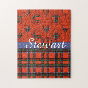 Stewart-Clan karierter schottischer Tartan Puzzle