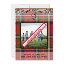 Stewart Clan Tartan Castle Xmas in Schottland