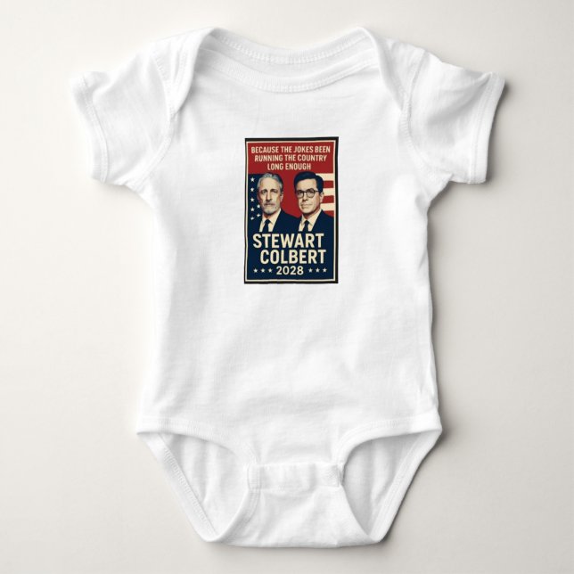 Stewart/Colbert 2028 Baby Strampler (Vorderseite)