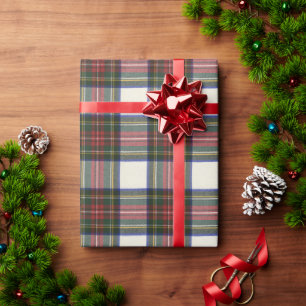 Stewart Dress Modern Scottish Tartan Geschenkpapier