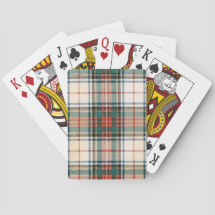 STEWART-FAMILIEN-KLEID-TARTAN SPIELKARTEN