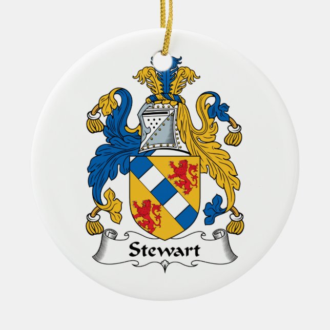 Stewart-Familienwappen Keramik Ornament (Vorne)