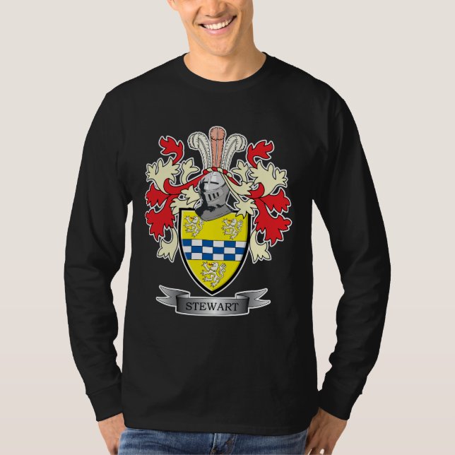 Stewart-Familienwappen-Wappen T-Shirt (Vorderseite)