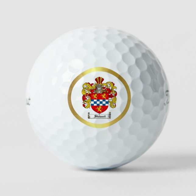 Stewart Family Coat of Arms Golf Balls Golfball (Vorderseite)