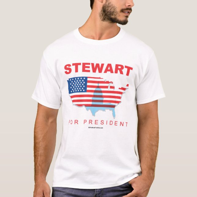 Stewart für Präsidenten T-Shirt (Vorderseite)