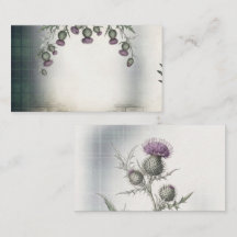 Stewart Hunting Tartan Distel Platzkarte