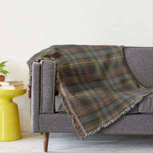 Stewart Hunting Weathered Tartan Kariertes Muster Decke